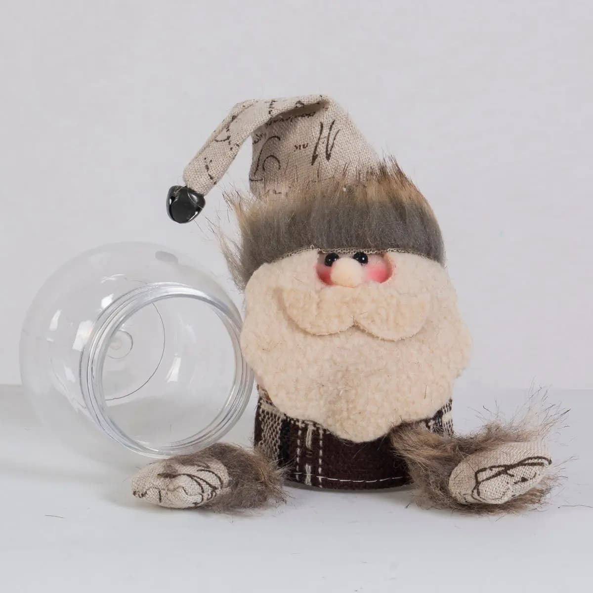 Christmas Decorations: Candy Jar, Santa, Snowman, Reindeer