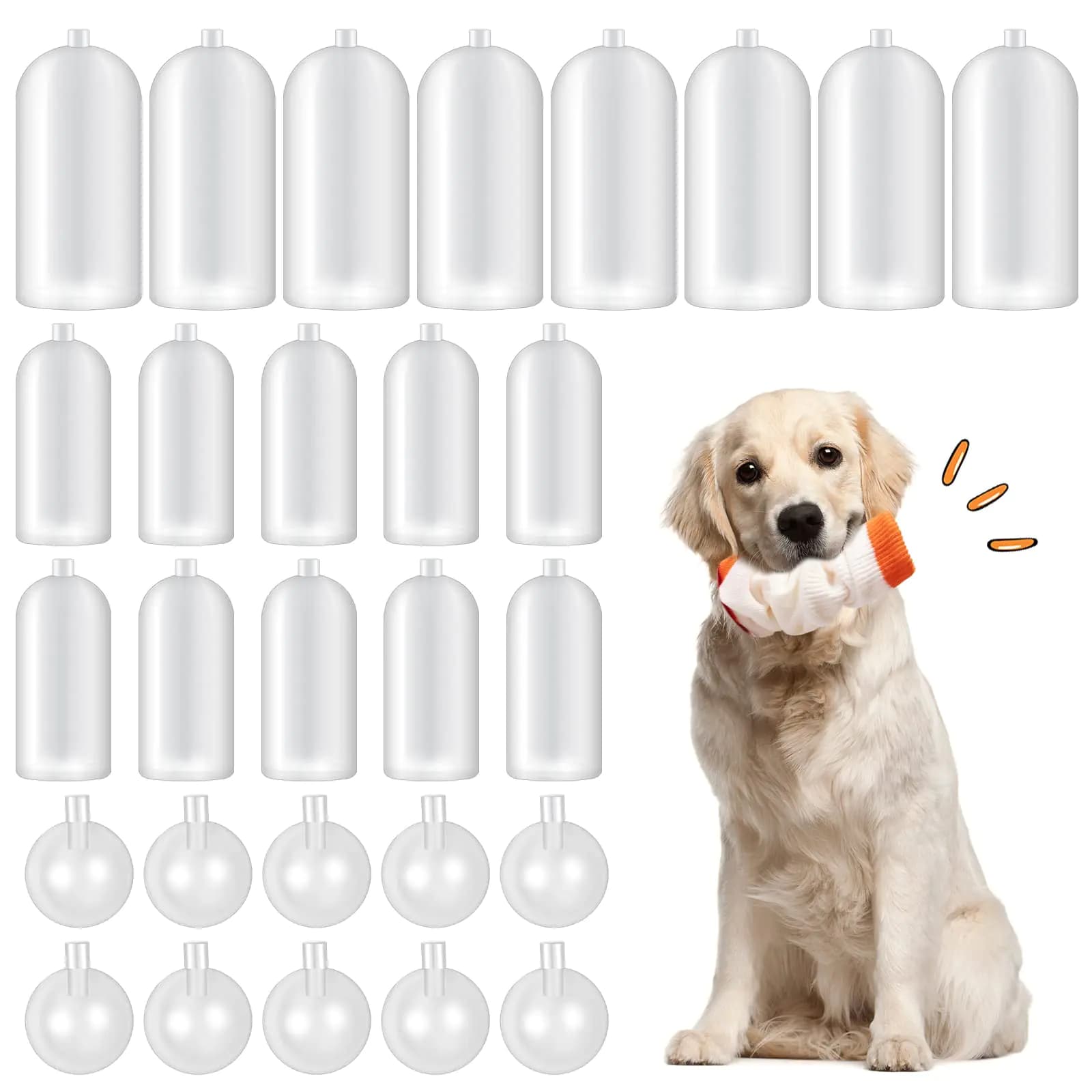 Dog Toy Squeaker Replacement Pack - 28 Piece