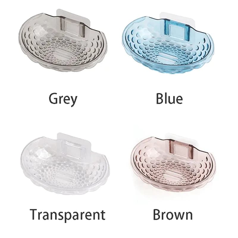 Shell-Shaped Resin Soap Holder for Bathroom Accessories