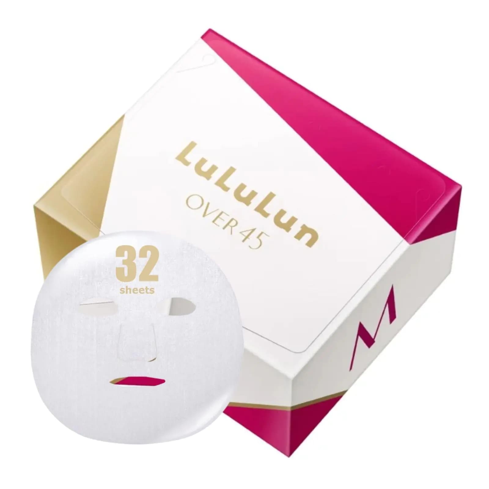 Lululun Camelia Pink Facial Sheet Mask Pack 32pc