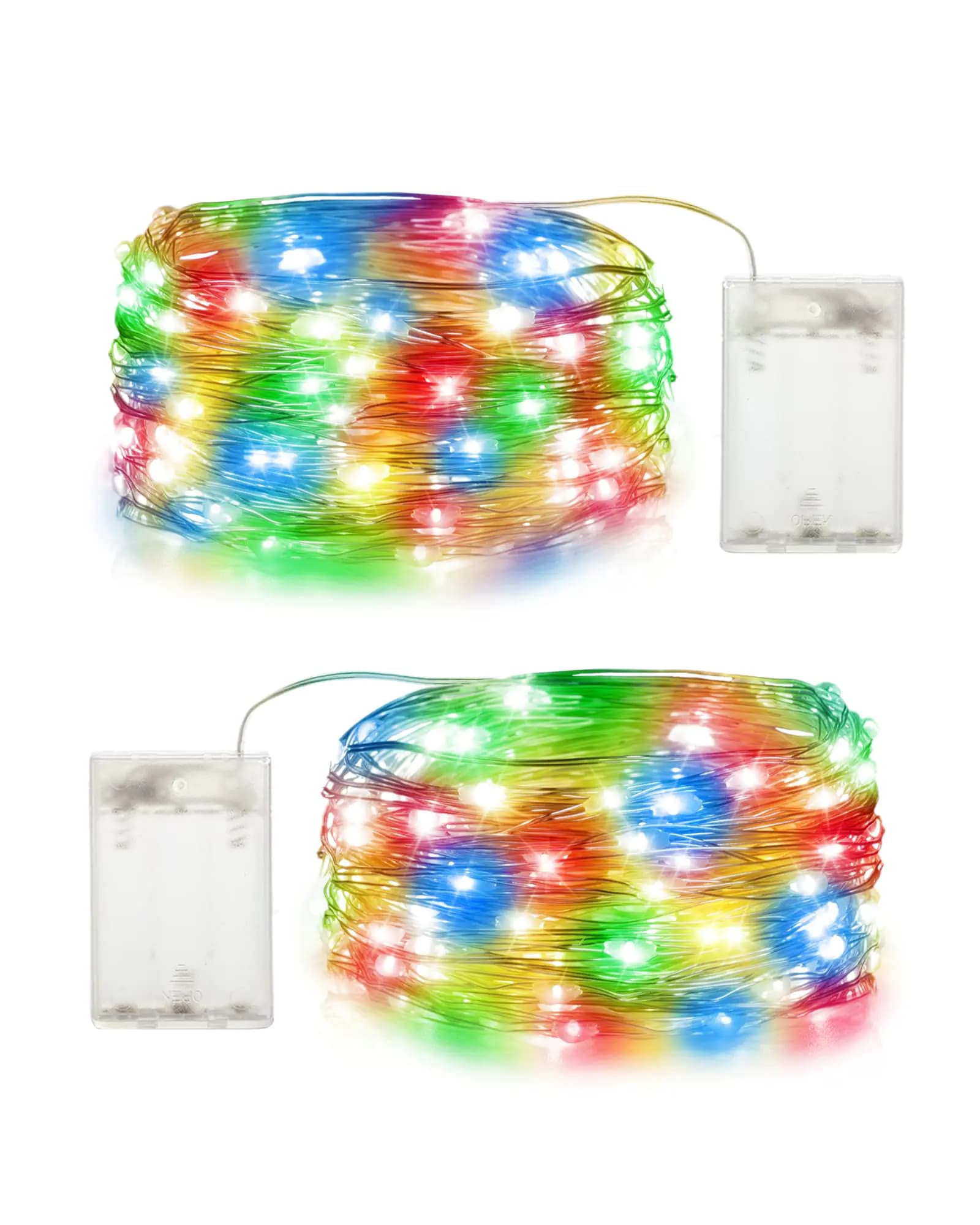 Fairy Lights Battery Operated 60LED Multicolor String