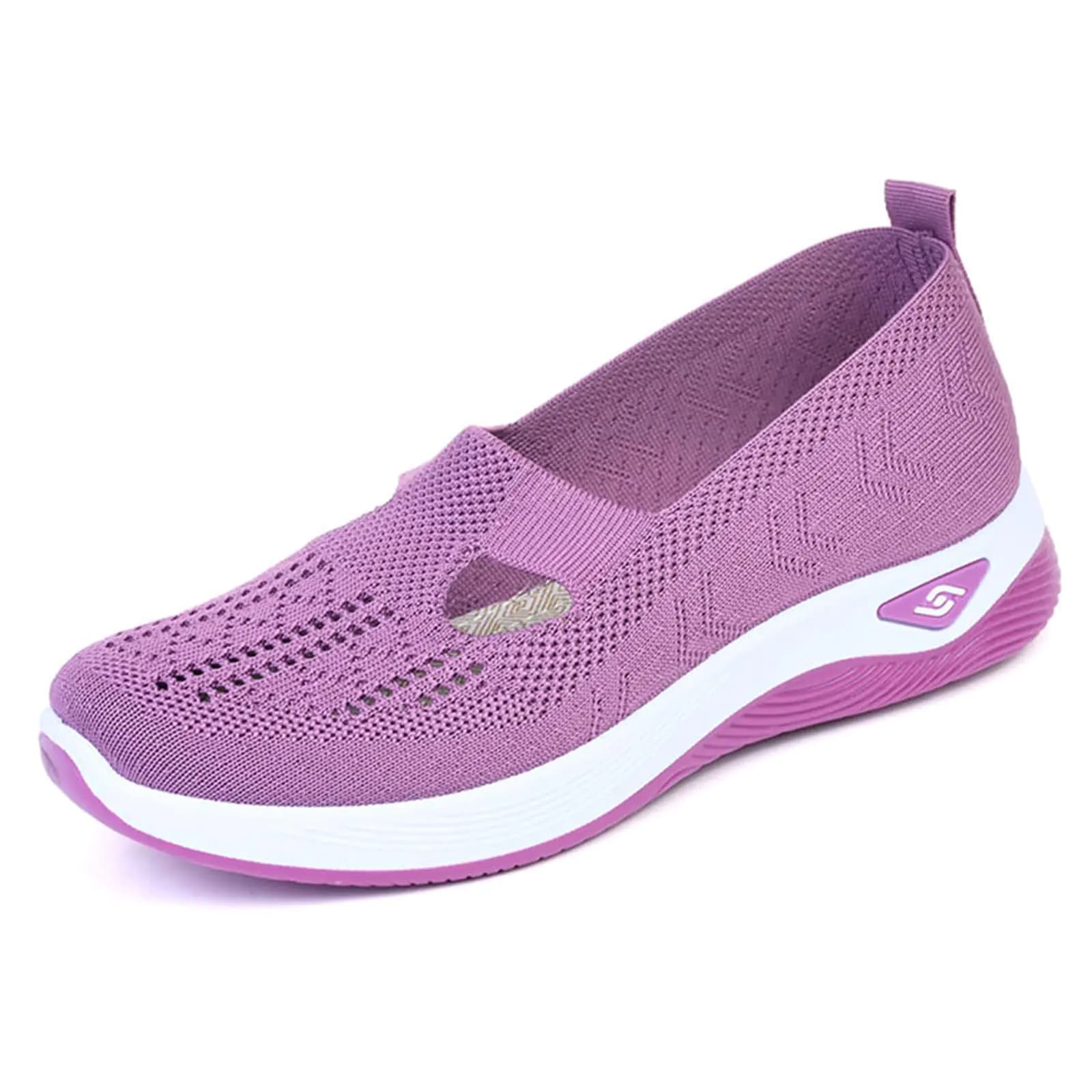 Orthopedic Slip On Arch Support Shoes Purple