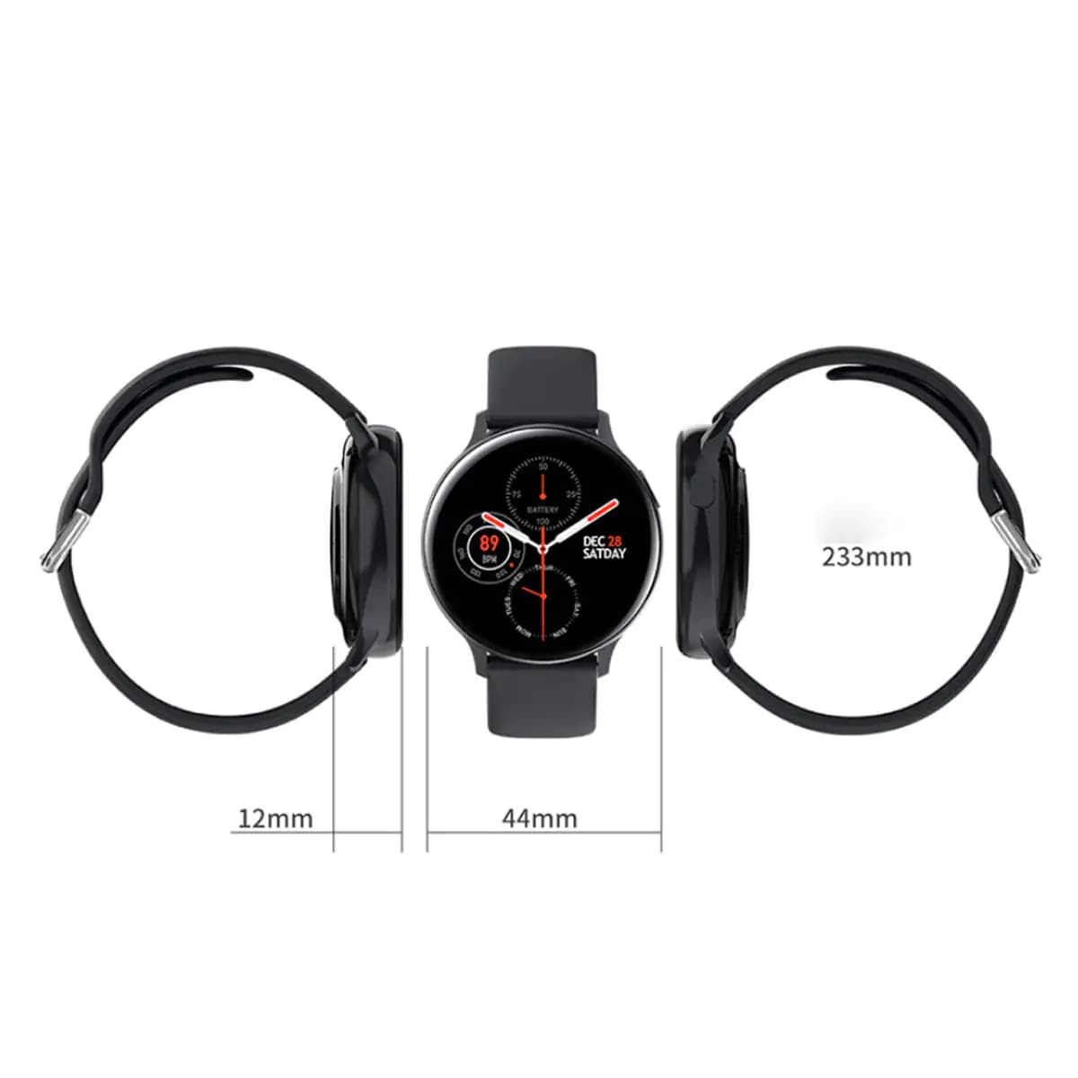 Smart Watch Round Face Health Monitoring and Activity Tracker