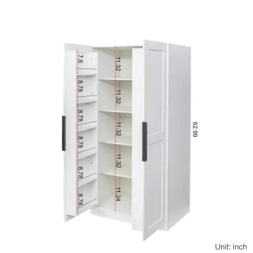 62.99 Inch Kitchen Storage Cabinet