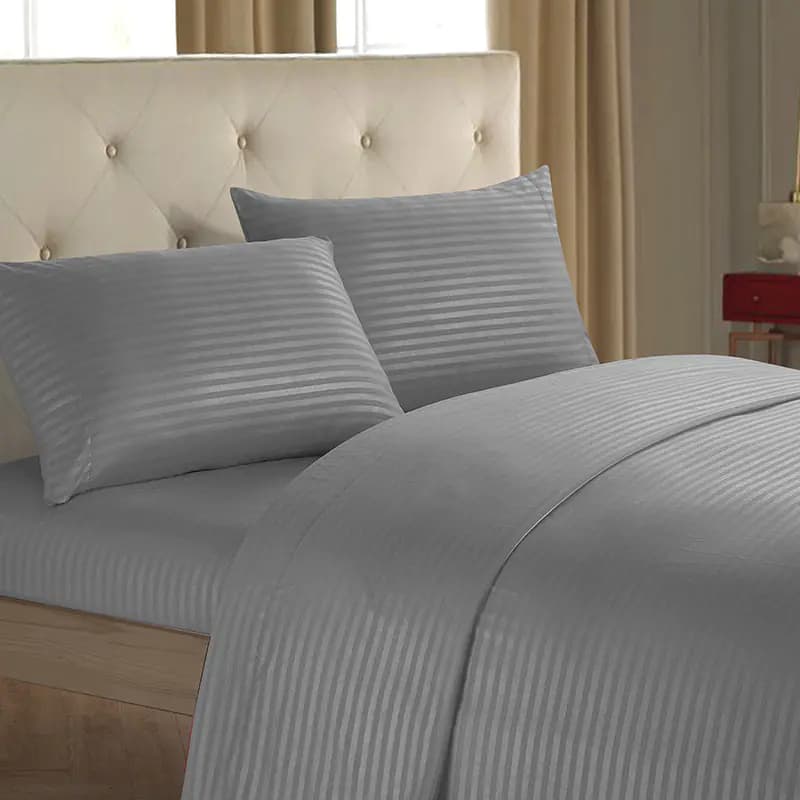 Imitation Satin Striped 3/4-Piece Bedding Set