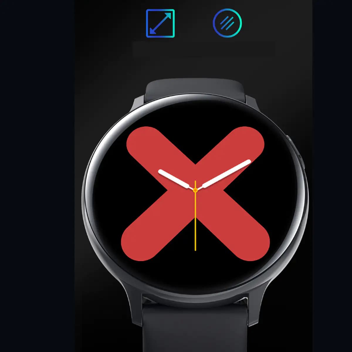 Smart Watch Round Face Health Monitoring and Activity Tracker