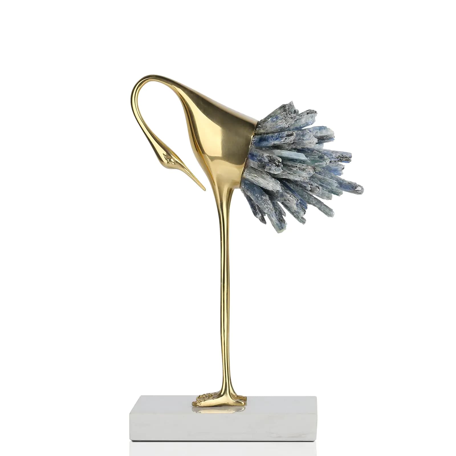 Gold Brass Birds Statues Home Decor Ornaments