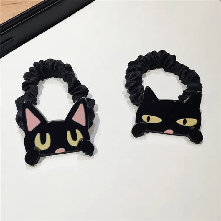 Korean Cartoon Hair Accessories - Cute Cat Hair Ties