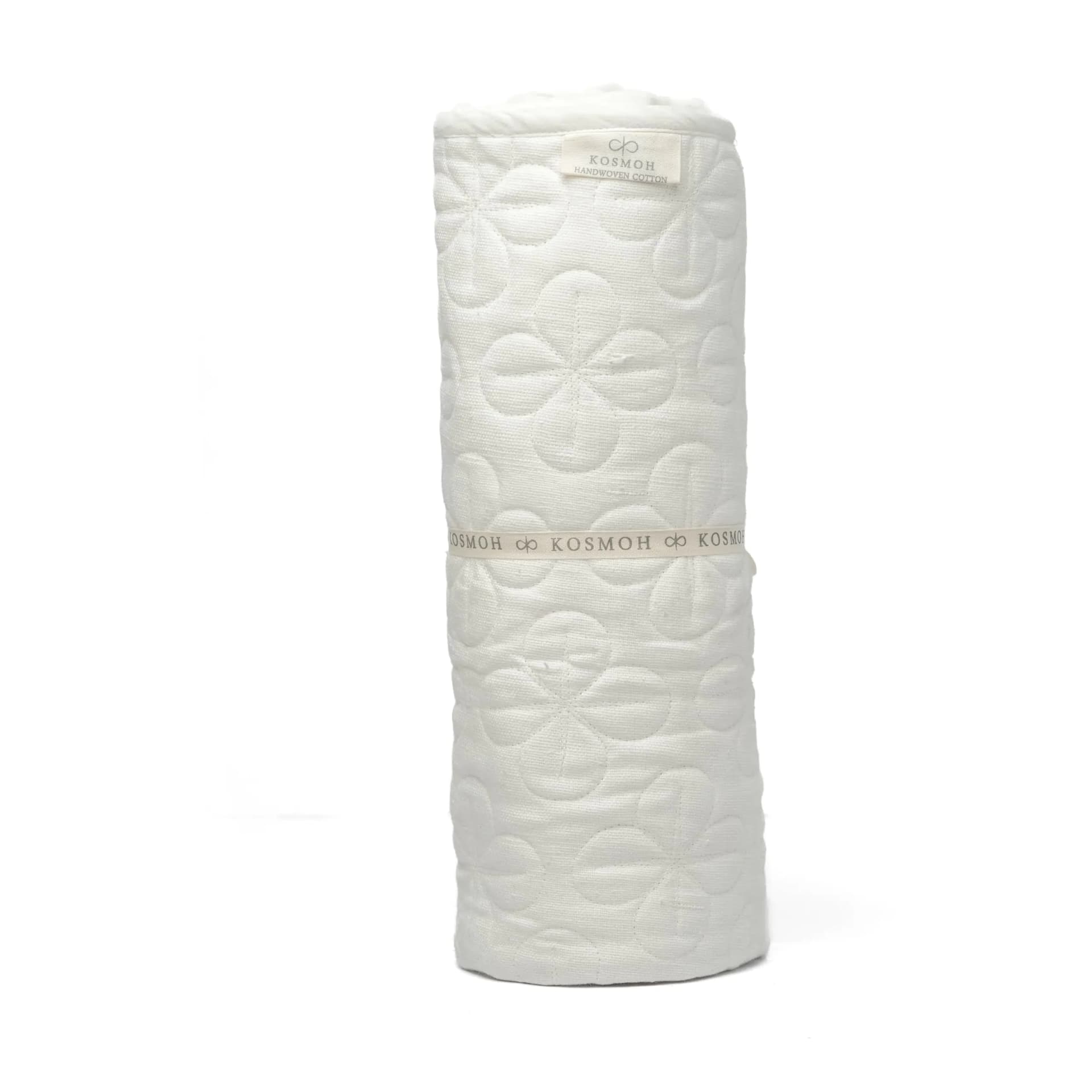 Organic Cotton Non-Slip Yoga Mat White