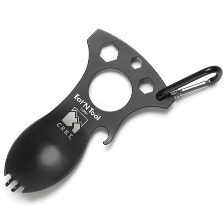 Outdoor Multi-Tool Camping Gear with Spoon, Fork, Opener
