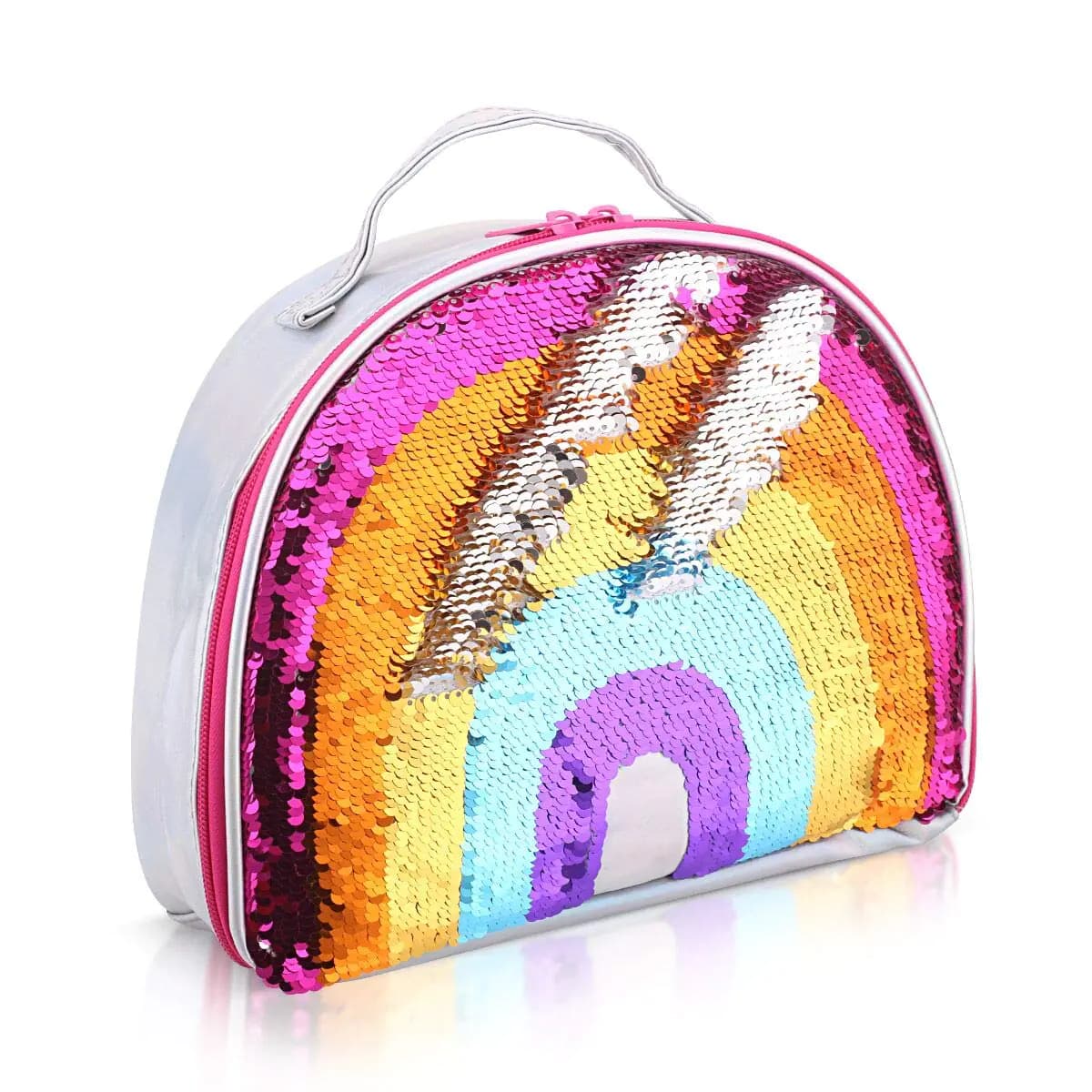 Reversible Sequin Insulated Lunch Tote Bag
