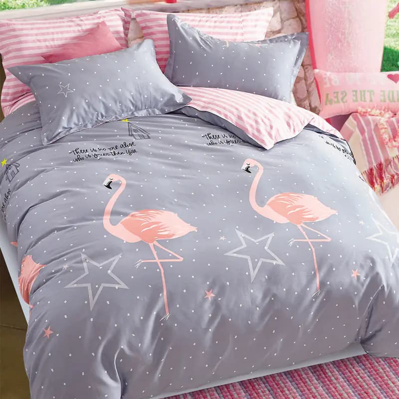 Flamingo Bedding Set - 4 Pieces