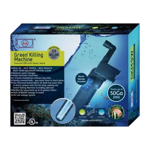 AA GKM9W Internal UV for Aquariums up to 50GaBlack