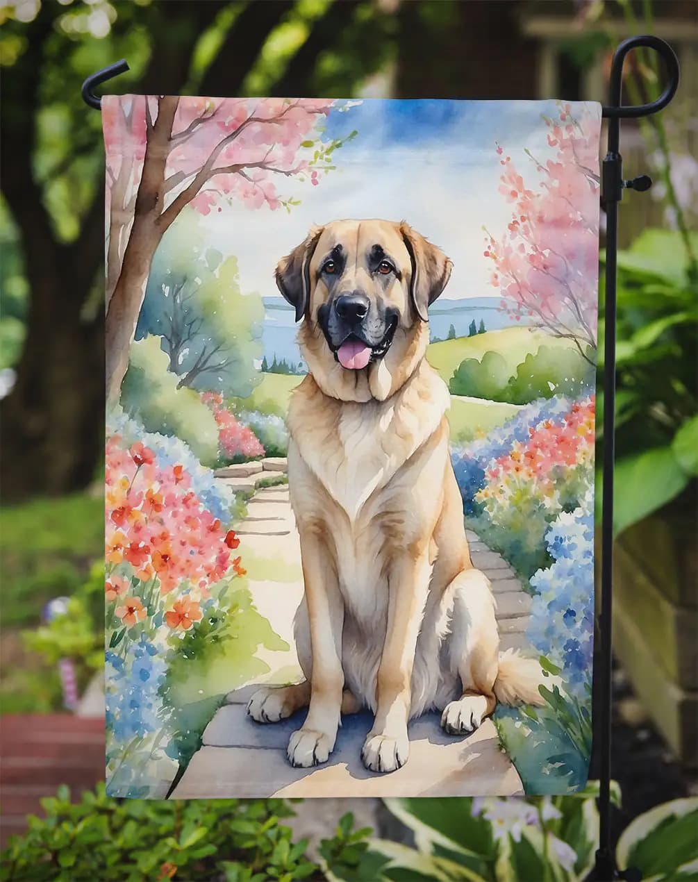 Anatolian Shepherd Spring Garden Flag