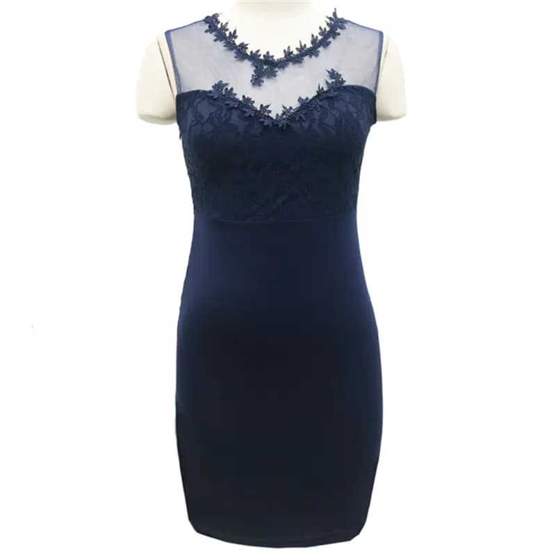 Stylish Women's Clothing - Solid Color Lace Pencil Skirt