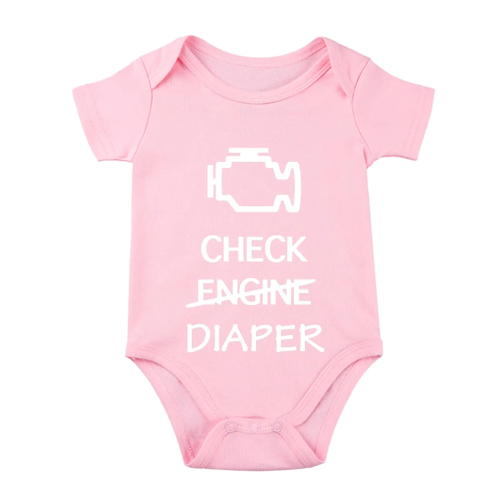 Baby Mechanic Check Engine Bodysuit