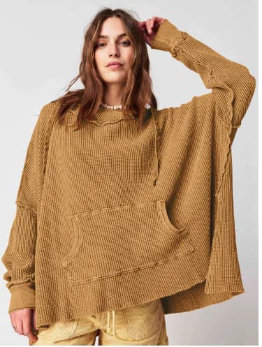 Hooded Loose Sweater for Women - Fashion Brand