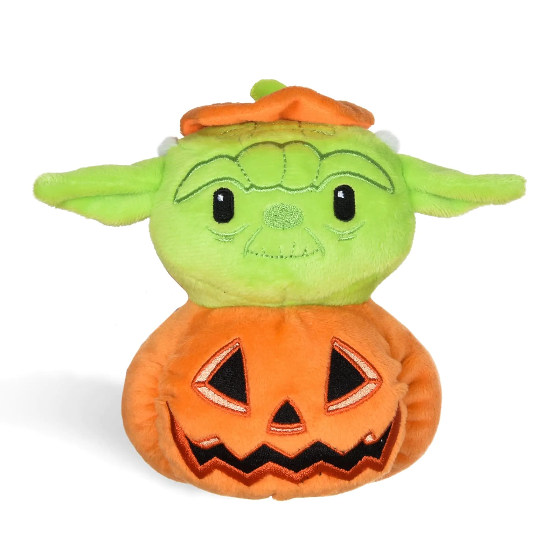 Yoda Pumpkin Head Plush Dog Toy