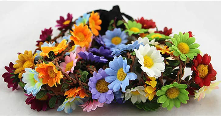Chrysanthemum and Sunflower Hair Accessories Headband