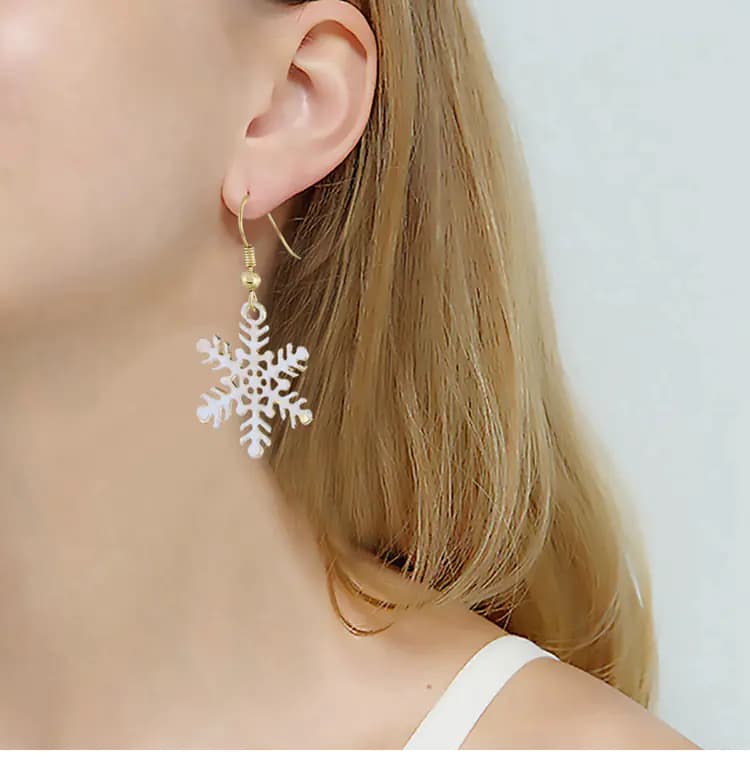 Christmas Jewelry Set: Earrings and Necklace