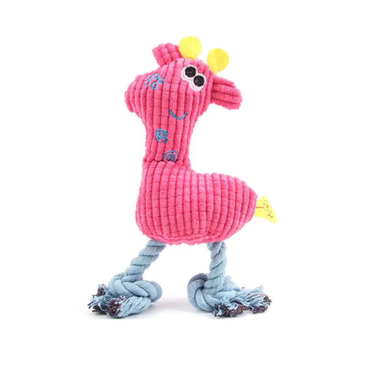 Plush Dog and Cat Toys with Sound - Corn and Fawn