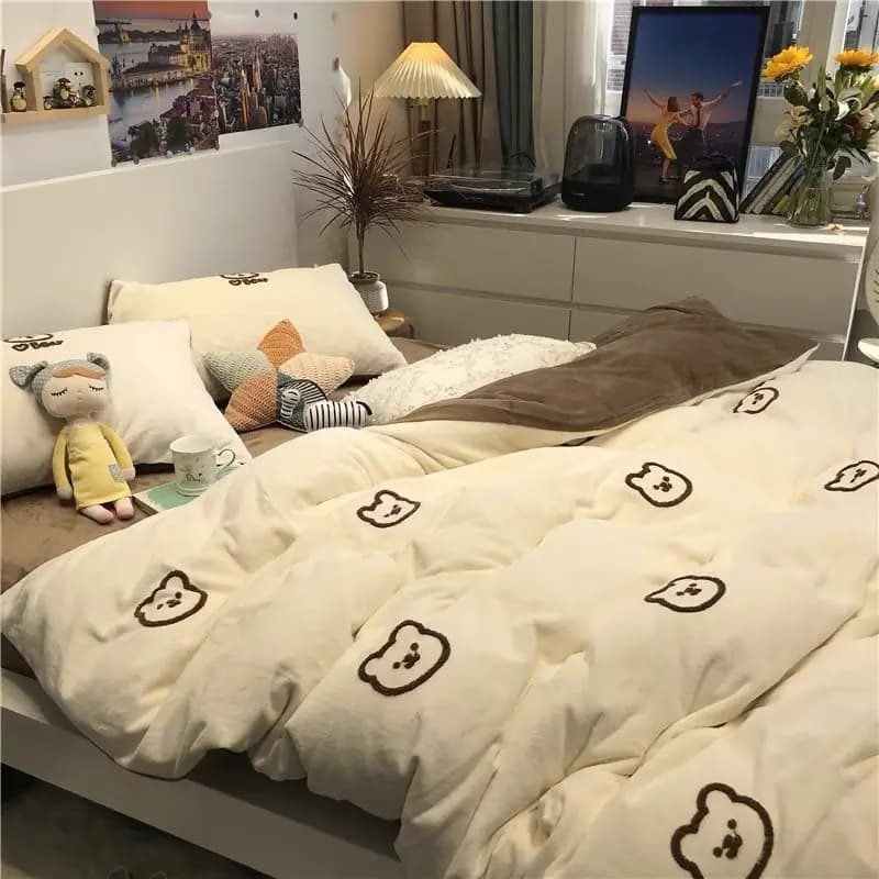 Dormitory Single Student Bedding Set - 3 Pieces