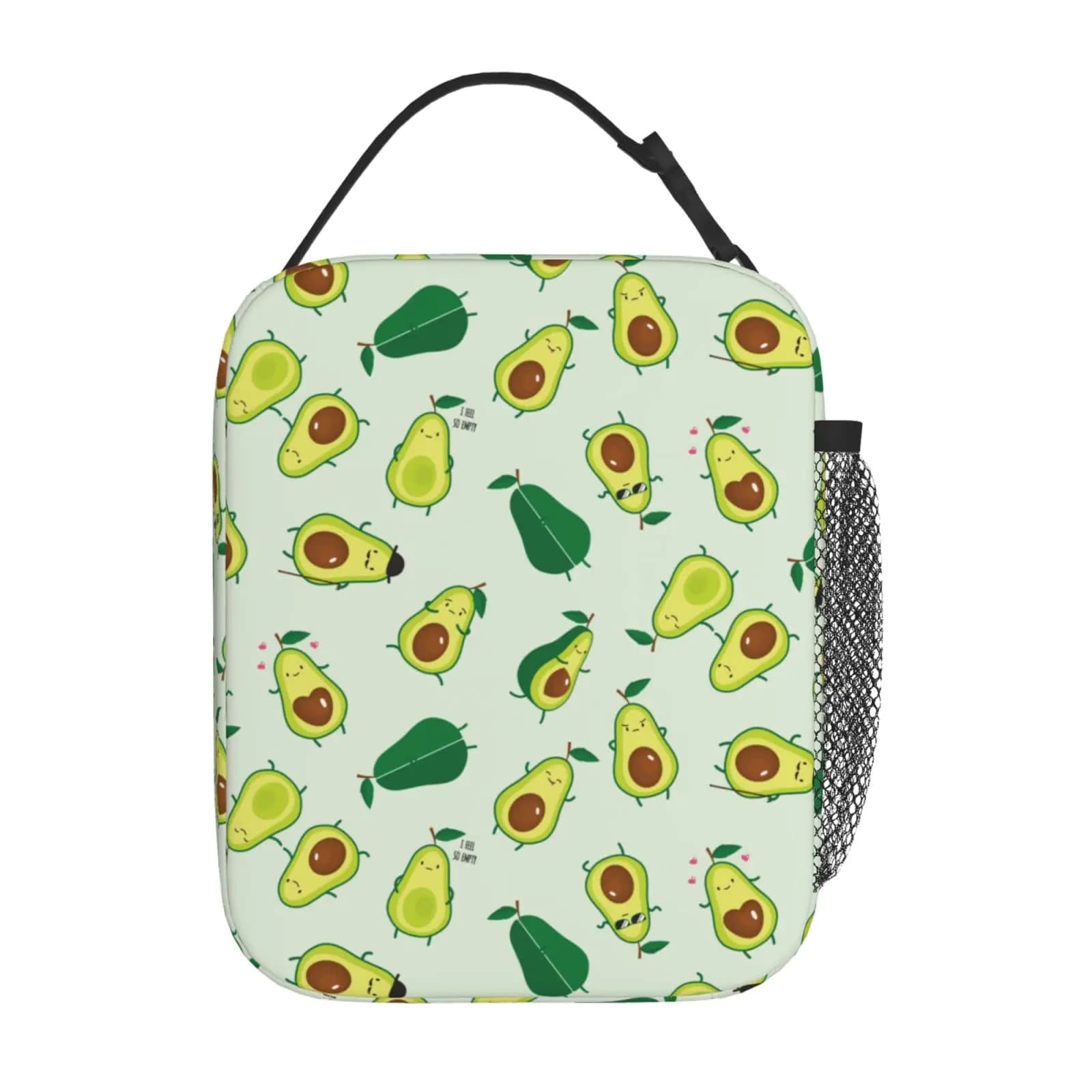 Cute Avocado Insulated Lunch Bag