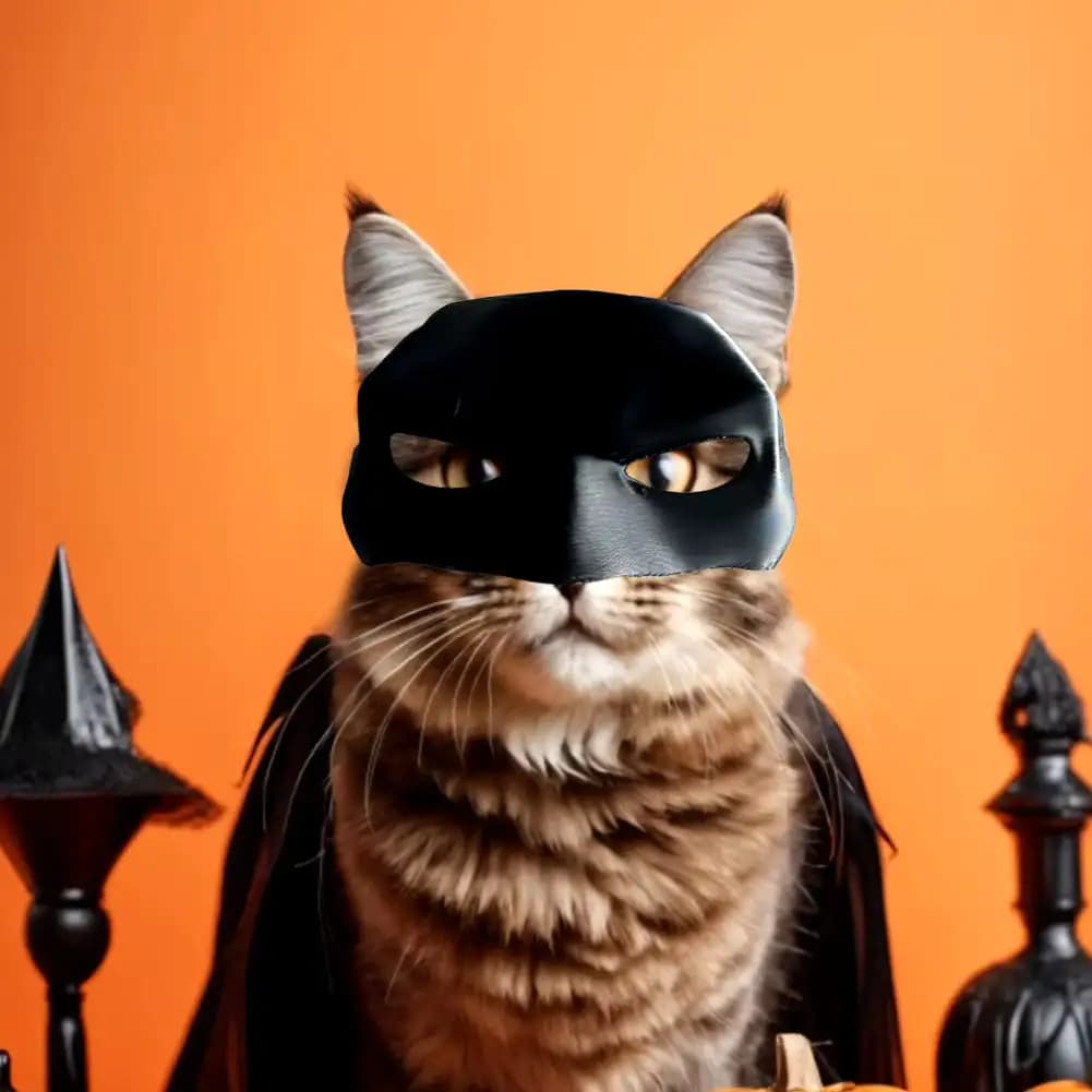 Cat Bat Superhero Mask Halloween Costume
