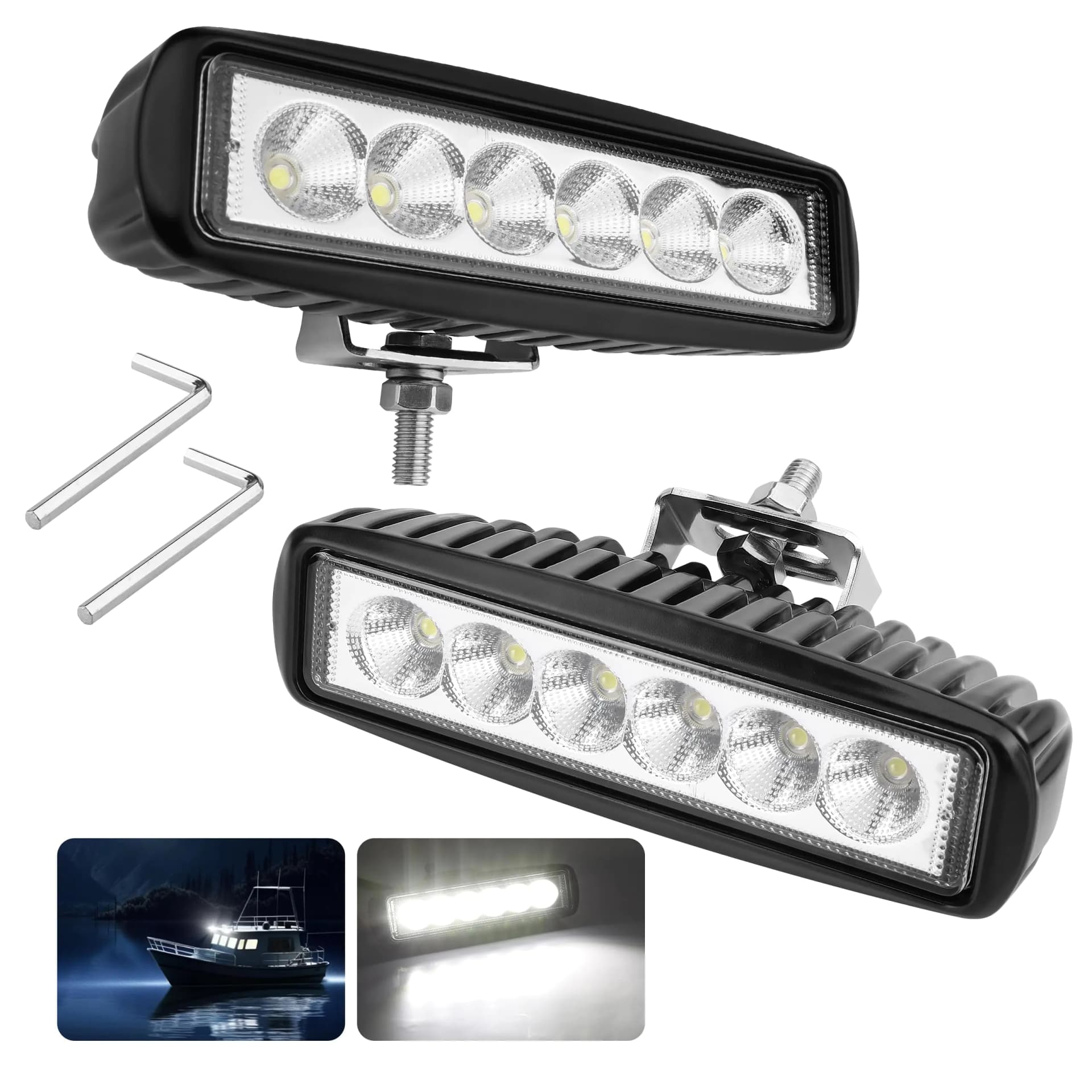 Waterproof LED Boat Spreader Lights 18W White