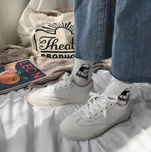 White Sneakers, Street Style Sneakers, Athletic Shoes