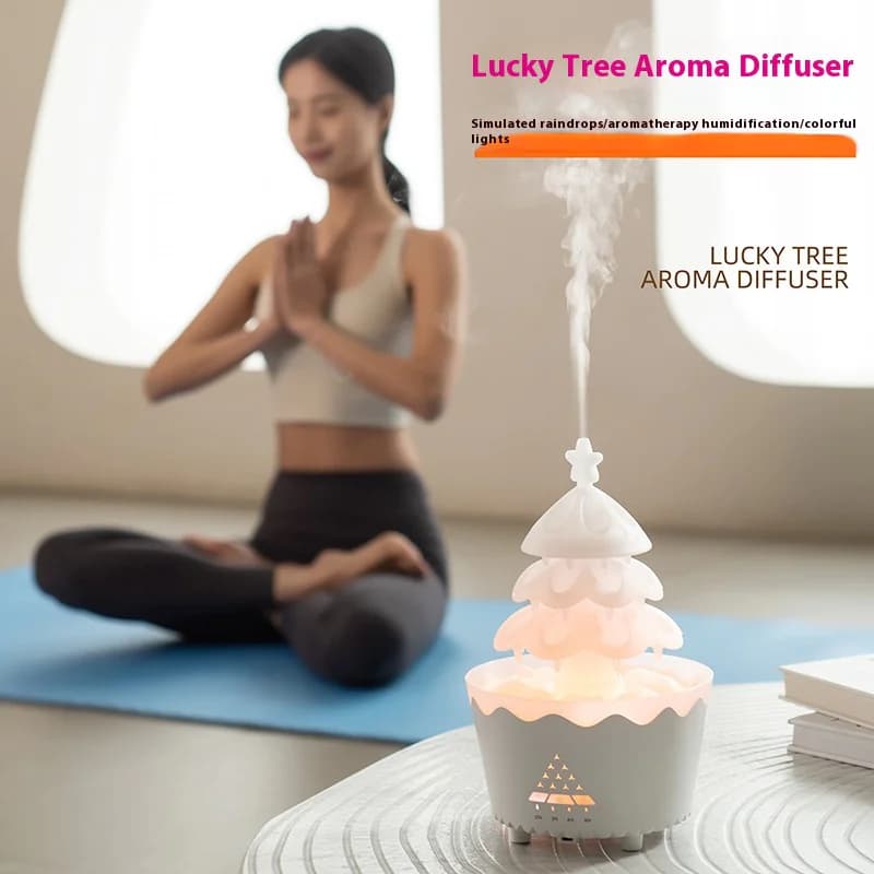 Christmas Tree Aromatherapy Diffuser with LED Lights