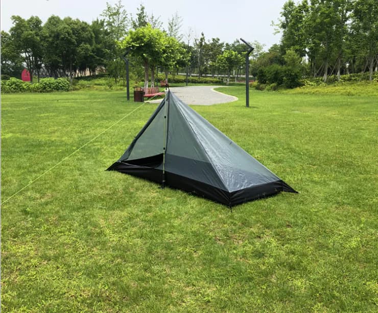 Rodless Portable Pyramid Camping Tent - Outdoor Gear