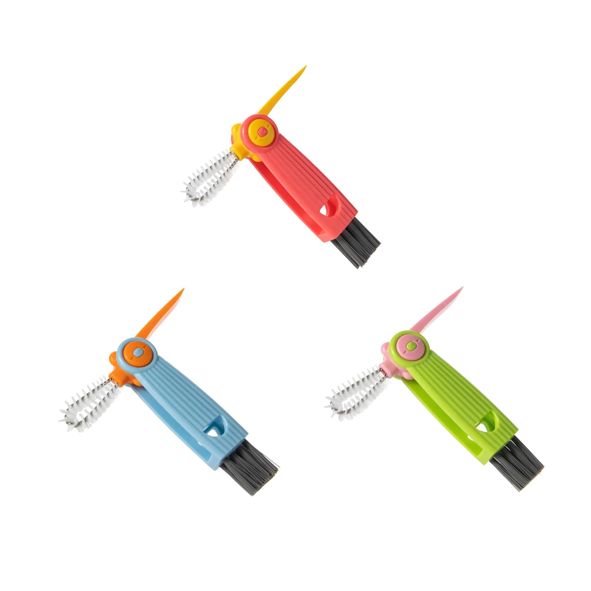Multifunctional 3-in-1 Cup and Bottle Cleaning Brush Set