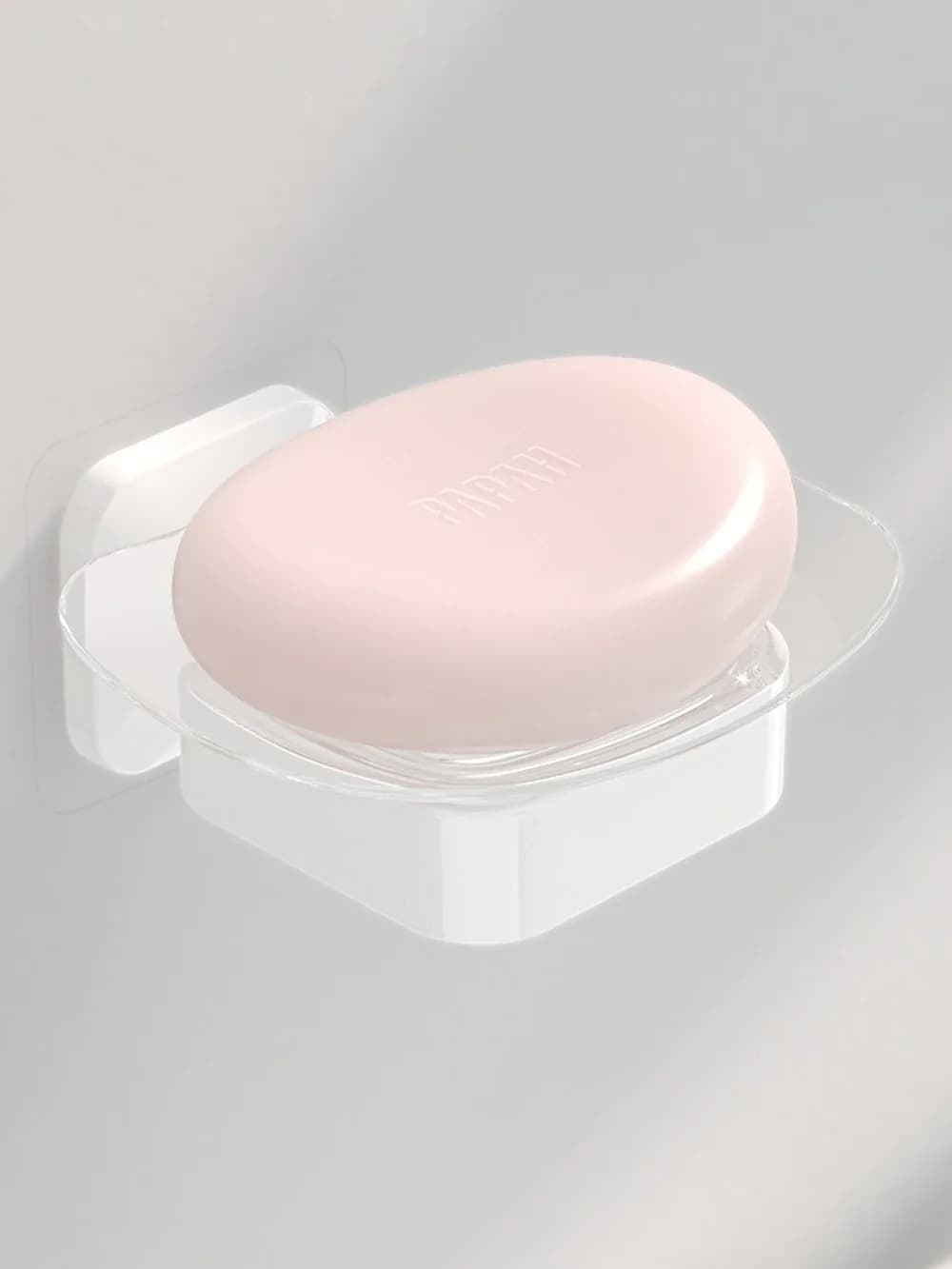 Transparent Soap Dish Holder for Bathroom Accessories