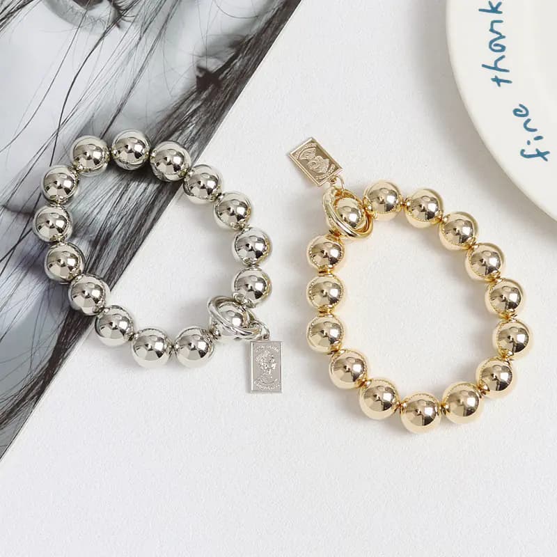 Electroplated Beaded Pendant for Phone Case Accessories