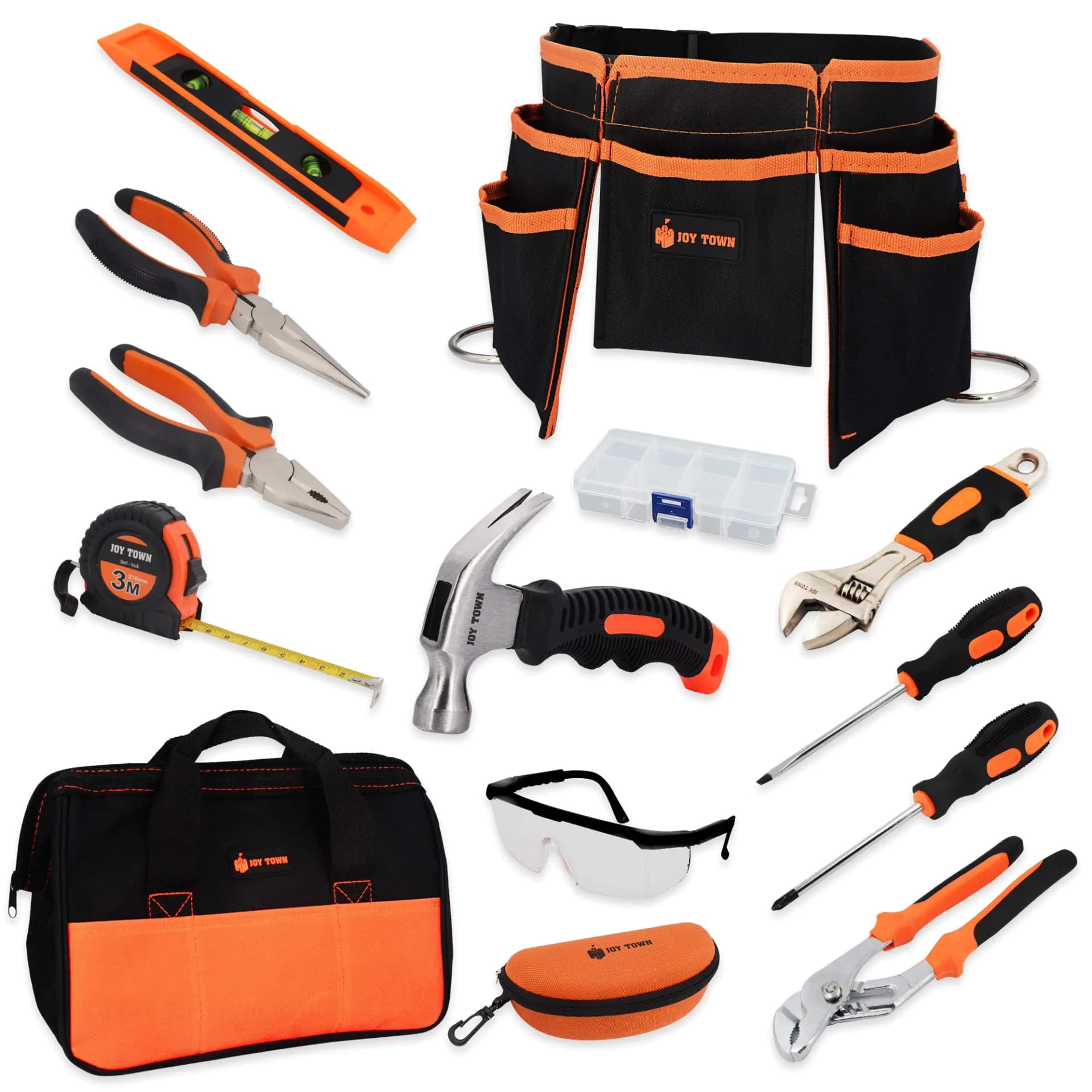 Kids Real Steel Tool Kit Orange Black