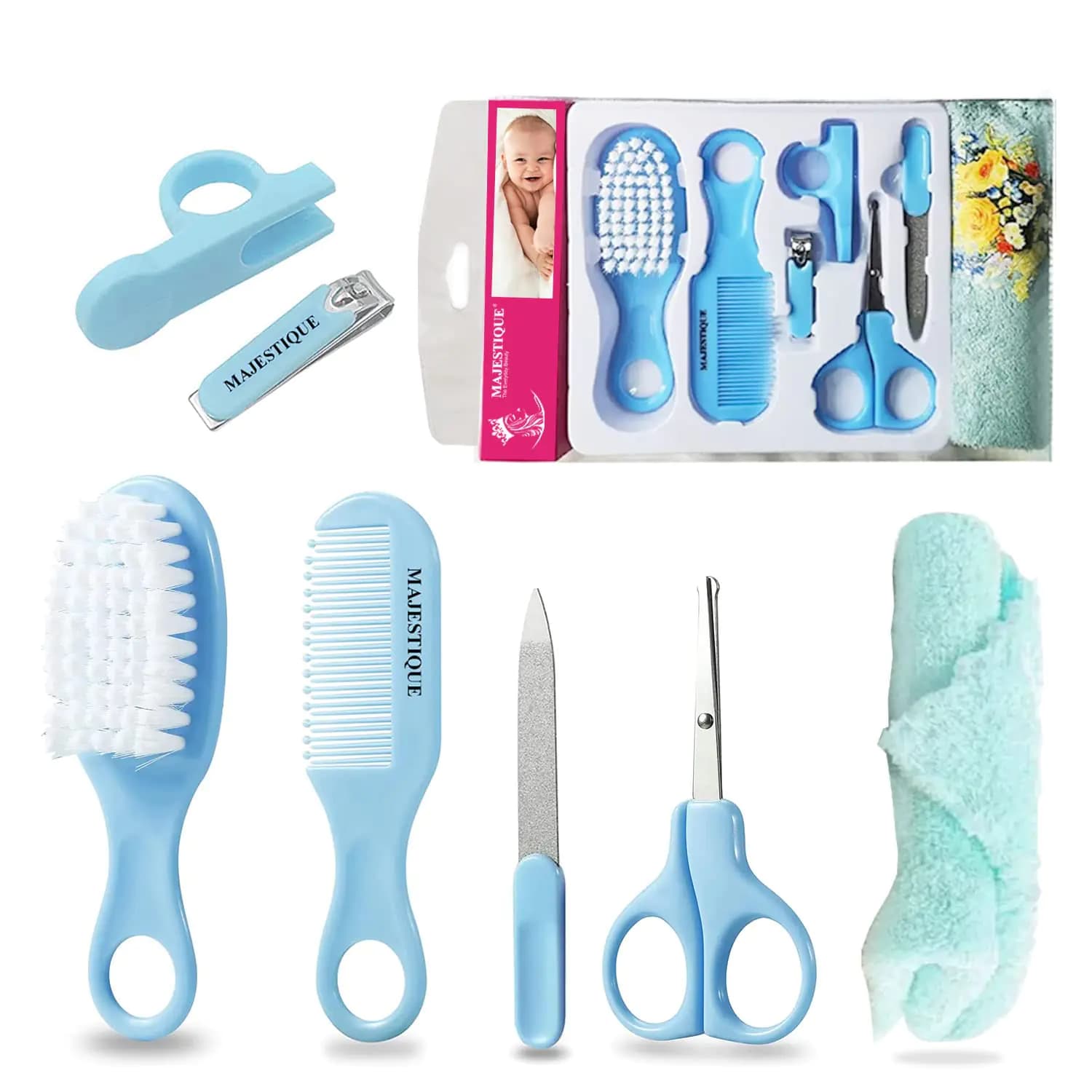Baby Grooming Kit 7-in-1 Blue