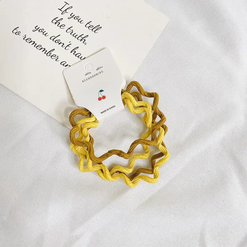 Candy Gradient Wave Hair Ties - Basic Hair Accessories
