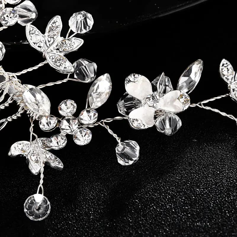 Bridal Hair Accessories with Rhinestone Combs