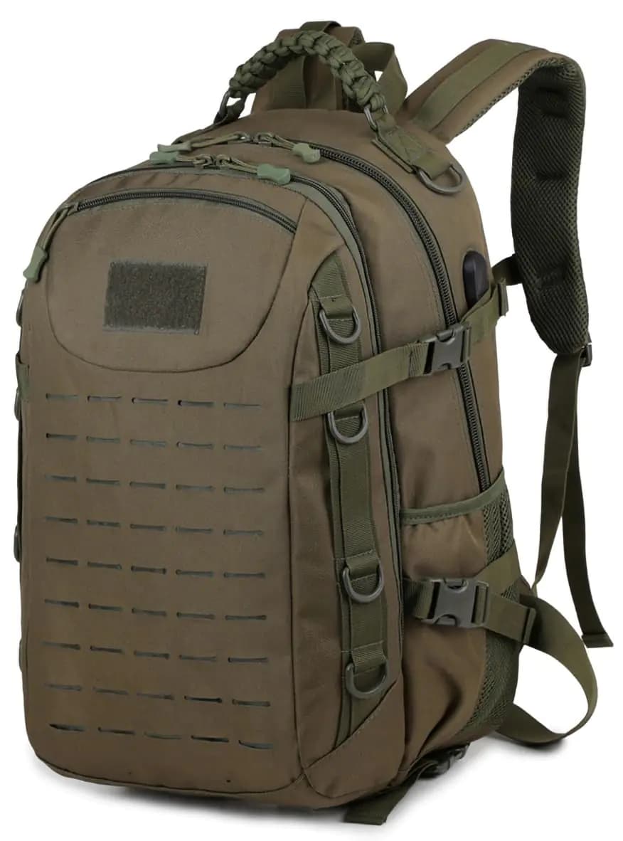 Heavy Duty Tactical Backpack Army Green
