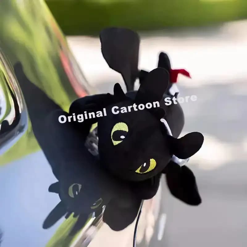Car Roof Teeth Flying Dragon Plush Toy