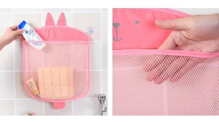 Cartoon Hanging Bags for Kids' Bathroom Organizer