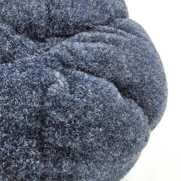 A Set Of 3 Deep Blue Pumpkin Decorations