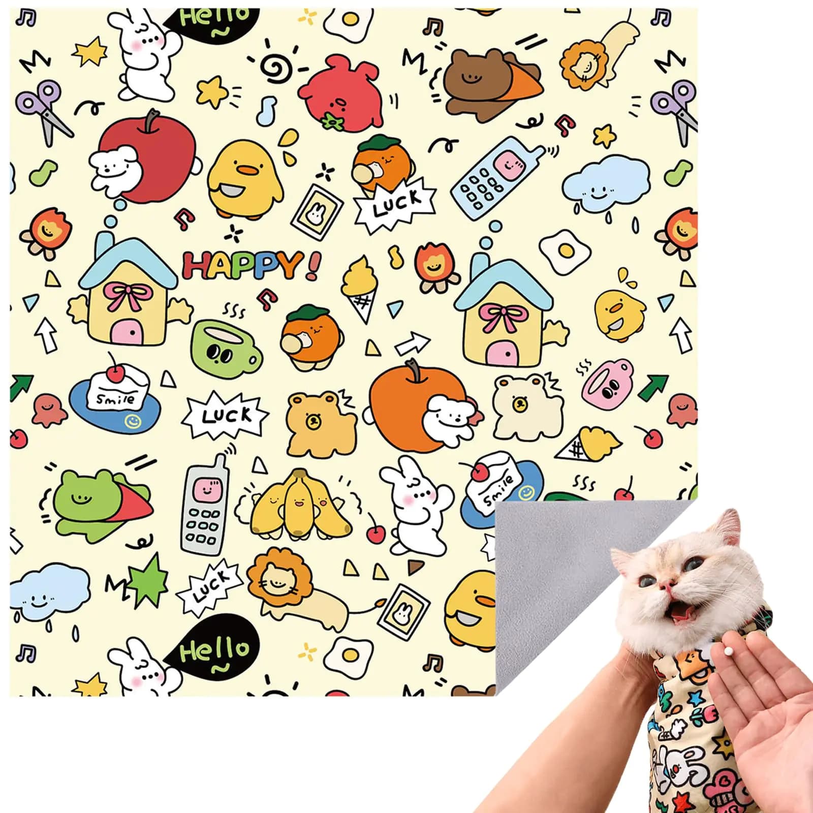Cat Grooming Wrap for Nail Clipping
