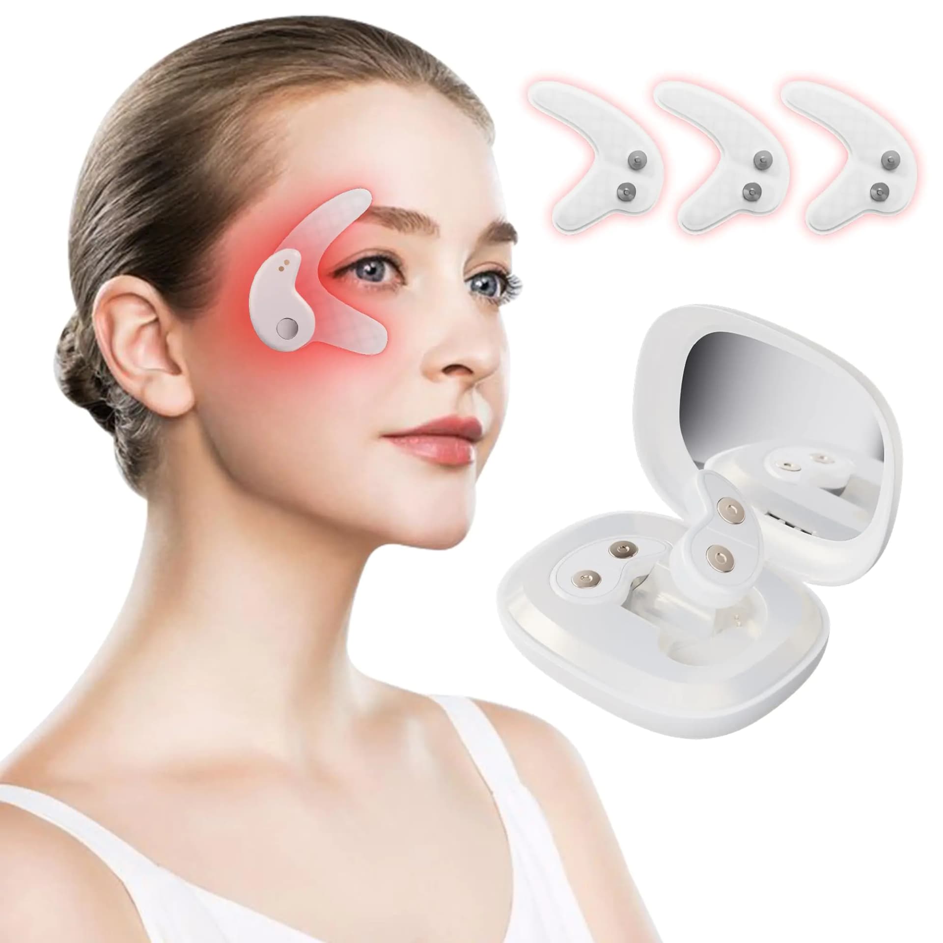 Red Light Therapy Eye Massager For Dark Circles