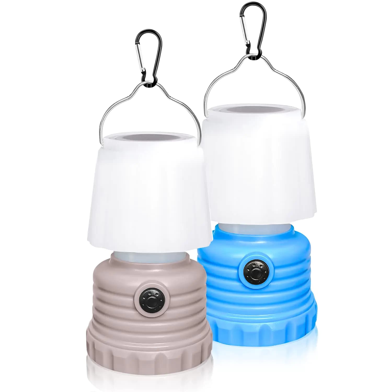 Kids LED Camping Lanterns with Flame Flicker, Pack of 2