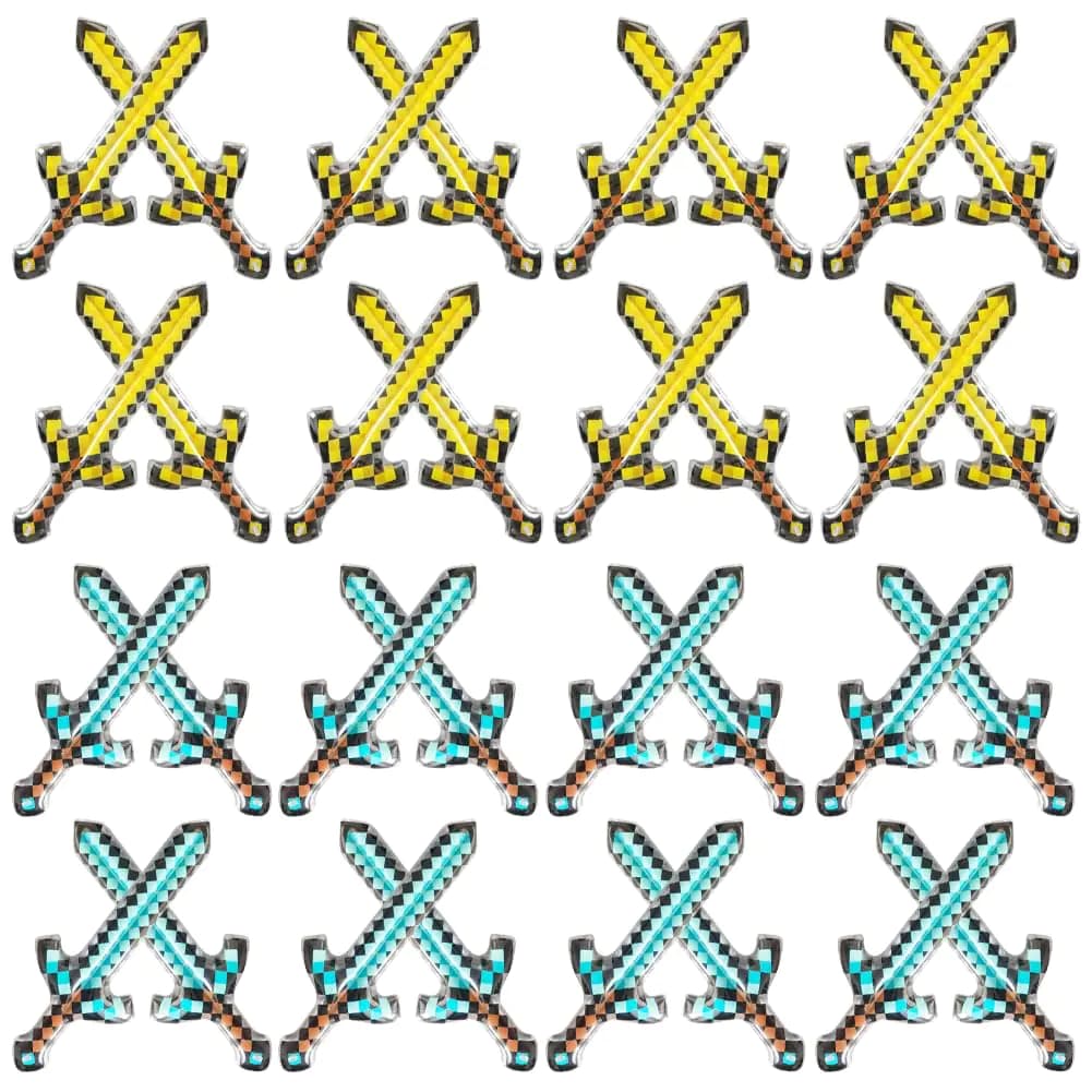 Inflatable Pixel Sword Party Pack Set