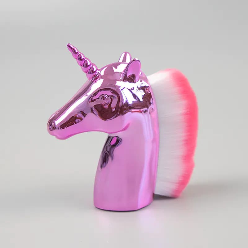 Unicorn Makeup Brushes Set - Rose Gold Powder Brush