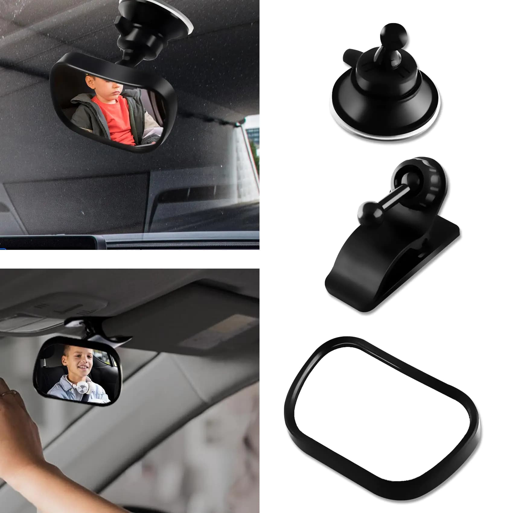 Baby Car Rear View Mirror 360° Adjustable