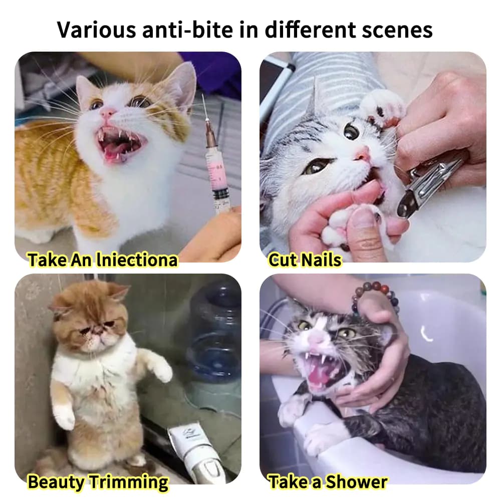 Breathable Anti-Bite Cat Muzzle for Grooming Supplies
